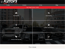Tablet Screenshot of fletchs.com